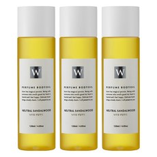 保濕身體按摩精油 檀木香, 120ml, 3個