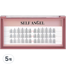 셀프천사 롱기둥 가닥 부분 연장 인조 속눈썹, 5개, 롱기둥 A형