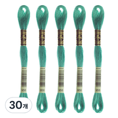 브랜드얀 DMC 자수실 25번사, 958번, 30개