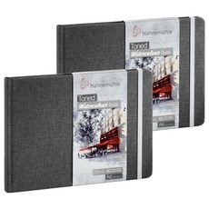 하네뮬레 더컬렉션 톤워터칼라북 풍경형 스케치북 200g TWB01, A6, 2개, 30매