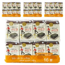 미스김 광천 재래 도시락김 16p, 64g, 4개
