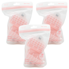 Fashina 飛詩娜 絕美自黏髮捲 Set 2入, 魔鬼氈黏取固定髮絲, 操作容易快速造型, 妹妹頭/空氣瀏海適用, 單色, 3包