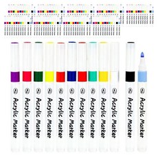 Verniart 壓克力麥克筆組, 10套, 12色