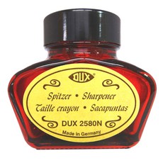 DUX 2580N 墨水瓶造型削筆器，金屬玻璃材質，德國製造, 紅色, 1個