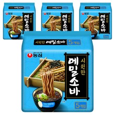 농심 메밀소바, 635g, 20개