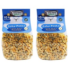 Little Pasta 小帕斯達 迷你星造型 寶寶義大利麵, 10個月以上, 無鹽無糖無色素, 250g, 2包