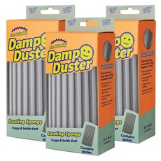 Scrubdaddy Damp Duster 銀色 本體, 3個