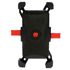 GLiTTER 宇堂 機車手機支架 GT-1768 鋁合金支架 機車後照鏡用 適用6.7吋以下手機 一鍵四爪鎖緊 快速安全解鎖 360°旋轉 Black Red, Black, Red