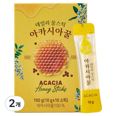 每日蜂蜜棒 洋槐蜜 10入, 2個, 100g