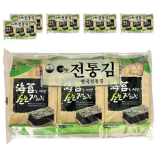 Yemat 原味海苔3入, 韓國鹽烤海苔，酥脆口感，無添加防腐劑, 13.5g, 6袋