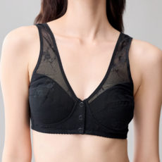 에이원 여성용 스냅 앞단추 풀컵 노와이어 브라 110078