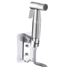 浴室馬桶噴槍沖洗器, 1組, 銀色