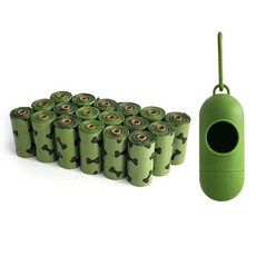 Pickypicks 寵物清潔袋 18卷+收納盒, 1套, 綠色