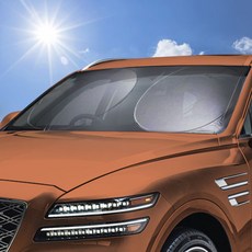 KELIMA 汽車前擋風玻璃遮陽罩 L號, 單色, 1個