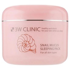 3W CLINIC 蝸牛緊實彈力晚安凍膜 100ml 改善乾燥粗糙 提升肌膚彈性 適用各種膚質, 1入, 1罐