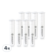 아쿠아듀오 샤워기 1차 세디먼트 Short 전용필터 4p, 4개, 무향