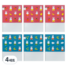 미피 영어노트 2종 x 3p 세트, 혼합색상, 4세트