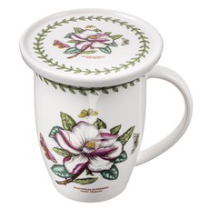 포트메리온 보타닉가든 머그컵 + 코스터 뚜껑, 맥노리아, 1세트