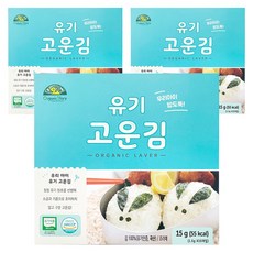 Organic Story 無調味香烤海苔 10包入, 15g, 3盒