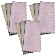 魚鱗珊瑚絨雙面抹布 花邊縫紉, 30 x 30cm, 9條