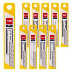 deLi 得力 美工刀片 10入 E2011, 10個