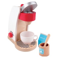 Hape 咖啡製作女孩角色扮演木製玩具, 混合顏色, 1個
