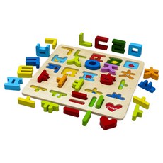 Hape 韓文實木拼圖磁鐵, 1組