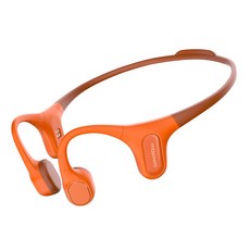 모자와 런플러스 스포츠 오픈이어 IP68 2M 방수 32GB 블루투스 골전도 이어폰, M2101, 오렌지