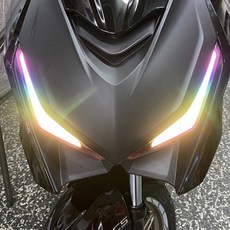 KYMCO 光陽 KRV 燈眉貼, 橘粉, 1個