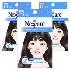 3M 넥스케어 블레미쉬 클리어 커버 릴리프 111매, 3개