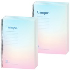 moong9 1000 Campus 漸層筆記本, 藍色, 10個