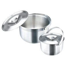 MiyAco 米雅可 316不鏽鋼 調理鍋2件組, 16cm + 19cm, MY-A25S021, 1組