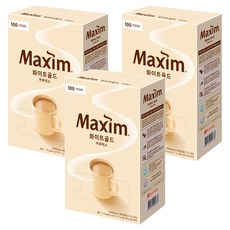 맥심 화이트골드 커피믹스, 11.7g, 100개입, 3개
