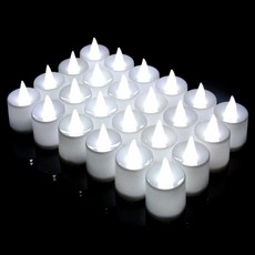 스토리빙 티라이트 LED 전자초 24p, 화이트