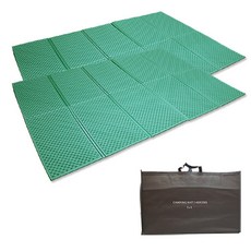 코만도 2단 캠핑매트 2p + 보관가방, 카키