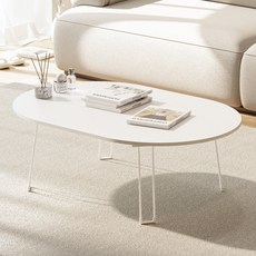 코멧 홈 7파이 LPM 타원형 접이식 테이블 900, 매트 화이트