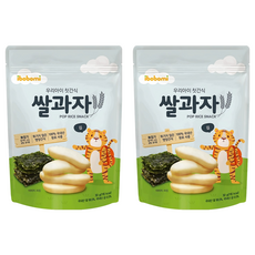 ibobomi 嬰兒米餅 韓國產原料 適合6個月以上寶寶, 海苔味, 30g, 2包