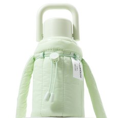 홀로홀로 밀크 원터치 보온 텀블러 + 구름 파우치 세트, GREEN, GREEN, 1세트, 430ml