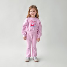 MARI N MORI 可愛櫻桃刷毛上衣 + 下著套裝