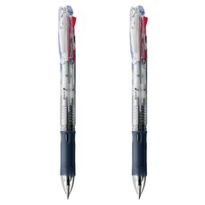 b4a5-c clip-on slim 四色原子筆 透明 0.7 mm, 2入