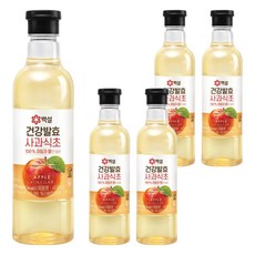CJ BEKSUL 白雪 健康發酵蘋果醋, 500ml, 5個