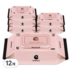 앙블랑 아기 물티슈 캡형 인디핑크, 60g, 72매, 12개