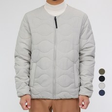 CONFIAR 男士無領波紋輕量鋪棉外套 TC0414