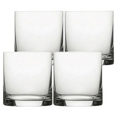 MIKASA 經典威士忌杯4入組 水晶玻璃 容量443ml 捷克製造, 9 x 9.5cm, 1組