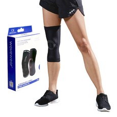 wave wear 運動機能貼布護膝套 K2, 1個, 黑色