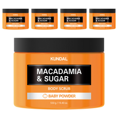 KUNDAL 昆黛爾 澳洲堅果 細砂糖磨砂膏 Baby Powder, 550g, 5罐