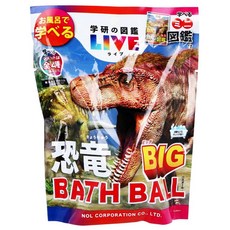 日本 nol 恐龍 暴龍 沐浴球 款式隨機, 180g, 1個