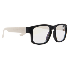 Loveye 兒童抗藍光眼鏡 0~3歲寶寶款 台灣製造 UV400 有效阻隔UVA/B紫外線 偏光鏡片, 11 x 10.8 x 3.7cm, 黑碰白鏡架