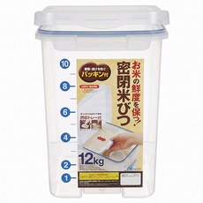ASVEL 密封米箱 附量米器, 1個, Transparent