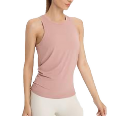 高彈性顯瘦修身排汗運動背心 90%聚酯纖維+10%彈性纖維